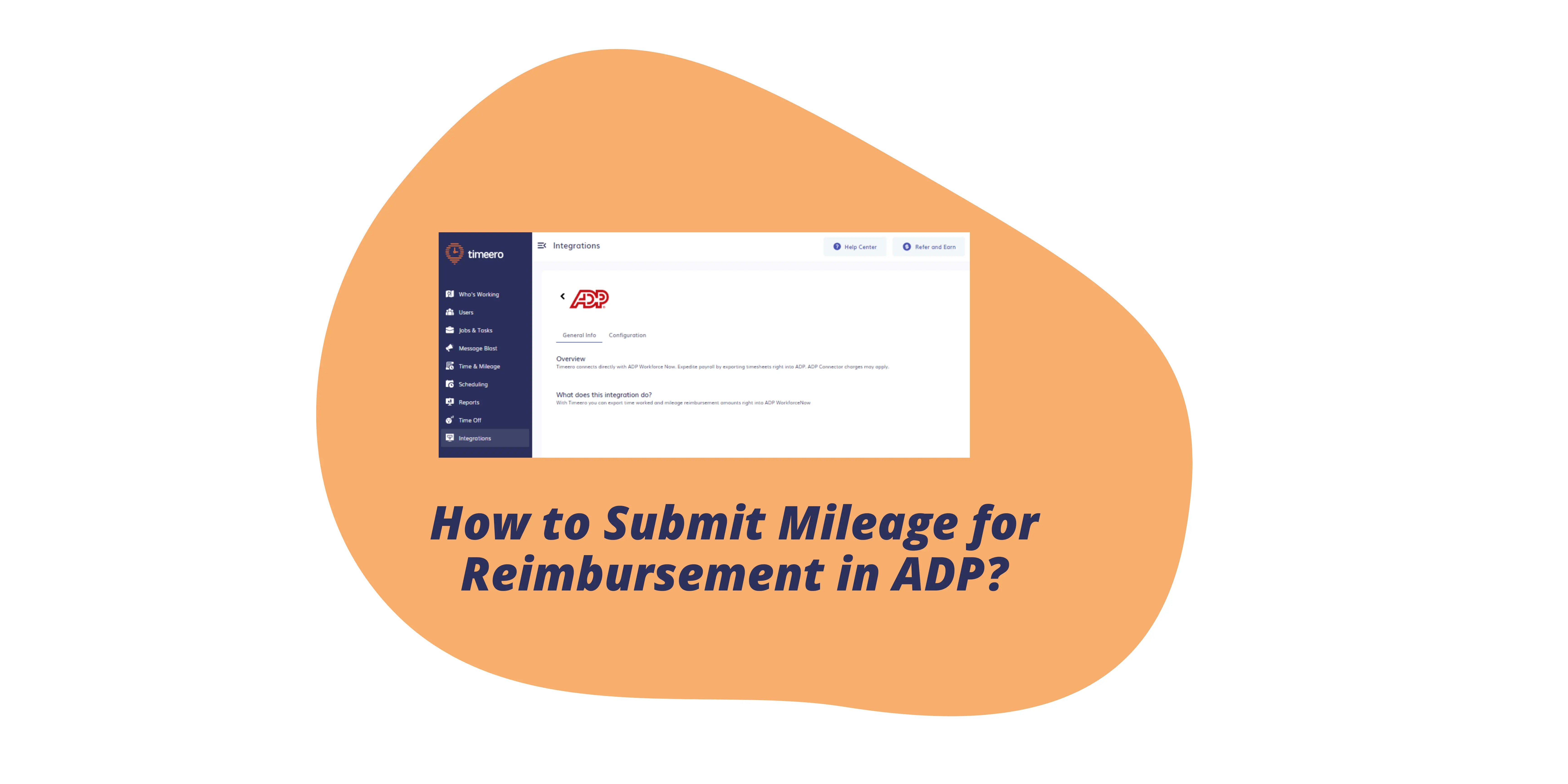 Timeero ADP Mileage Reimbursement How to Submit Mileage for